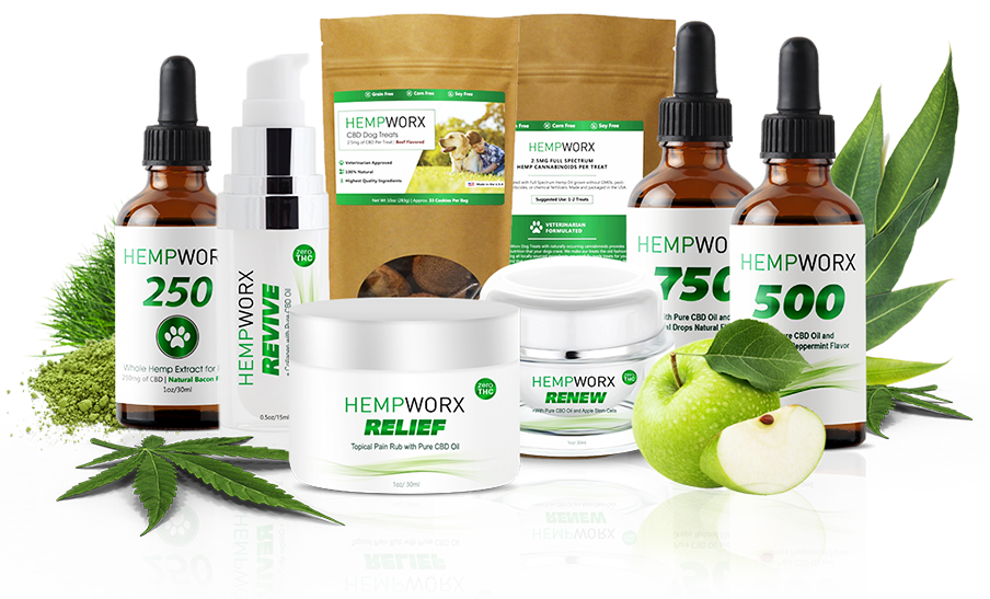 Picture of HempWorx products